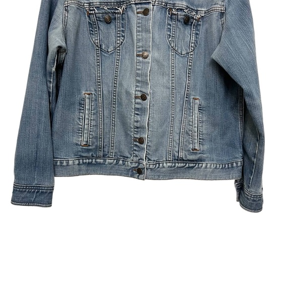 Vintage Early 2000s Distressed Jean Jacket Size XXL - Picture 4 of 11